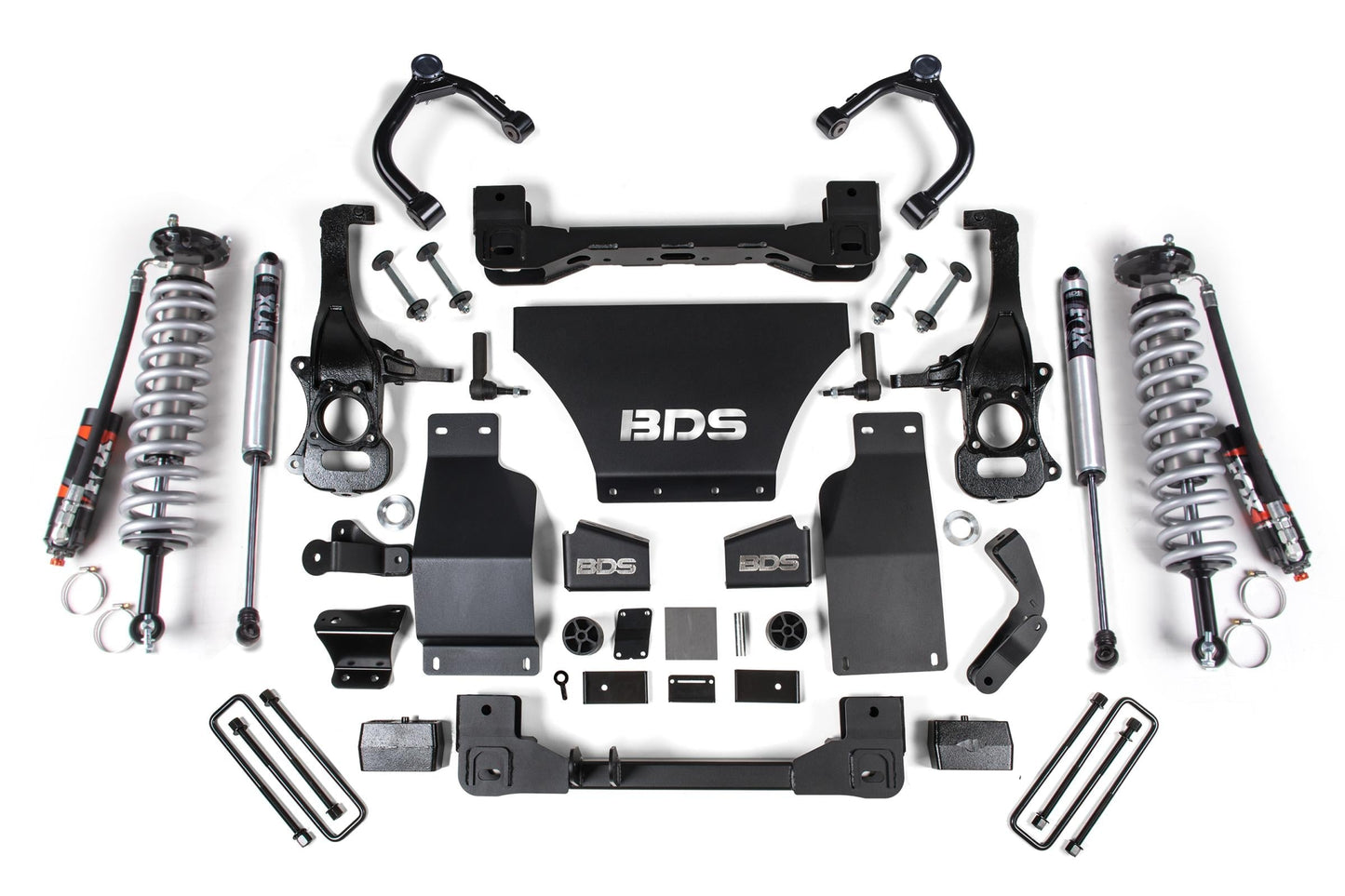 4 Inch Lift Kit FOX 2.5 Performance Elite Coil-Over Silverado/Sierra 1500 19-24 4WD Gas BDS Suspension