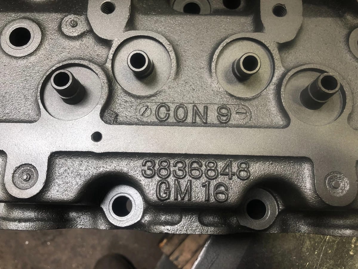 GM 848 Cylinder Head – 3836848 High Compression for Chevy 235 Inline-6 (1956–62)