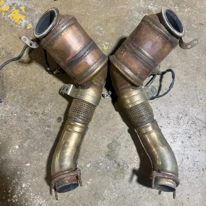 USED BMW N63 Catalytic convertor Left and Right (7 599 095 and 7 599 094) OEM