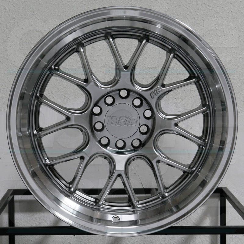 F1R F21 19x8.5 +35 5x114.3/5x120 Gunmetal Machined Lip – Set of 2 Wheels (Fits 2019 Toyota Camry LE)